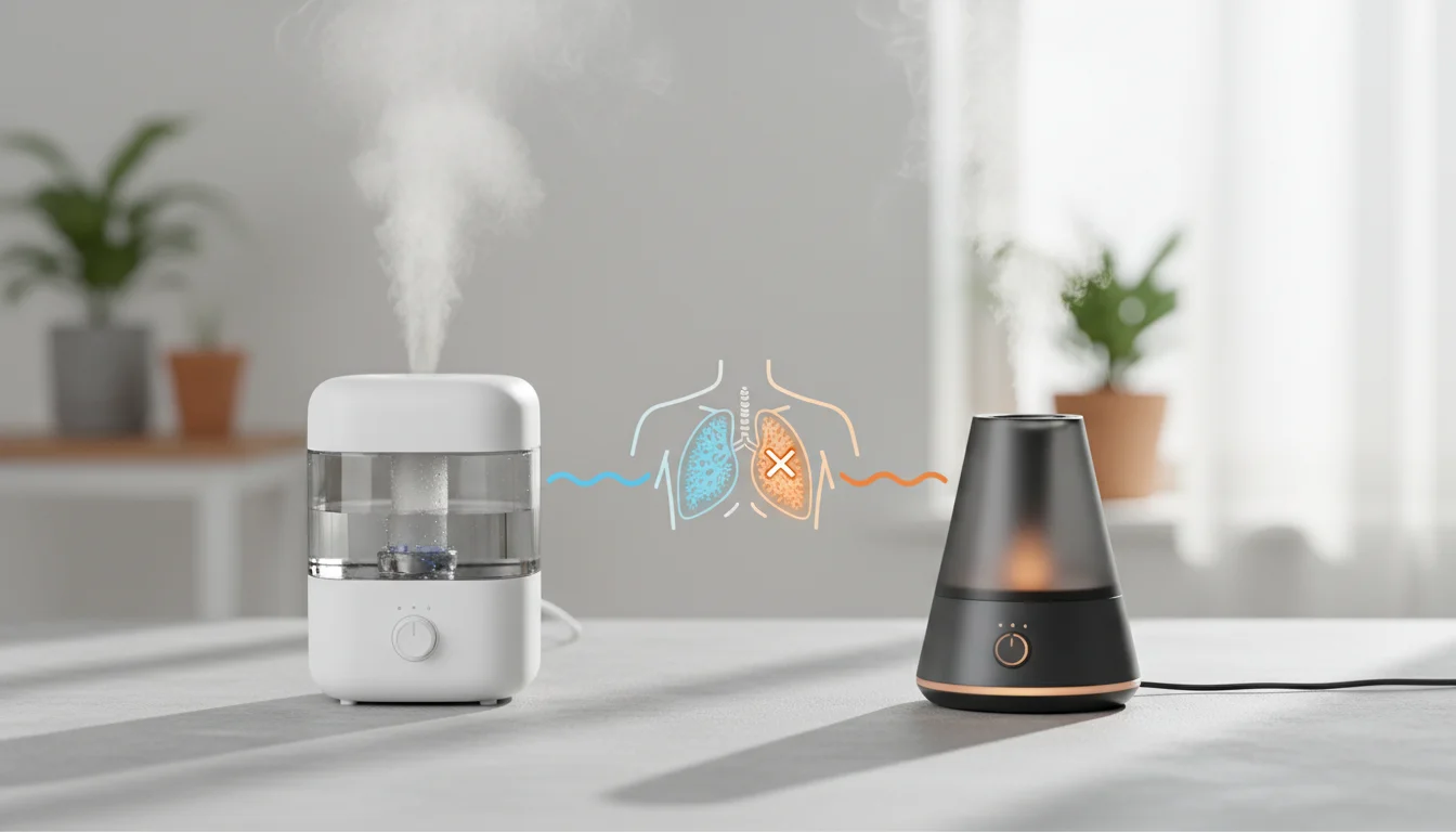 difference between humidifier and vaporizer for cough - featured image for guide