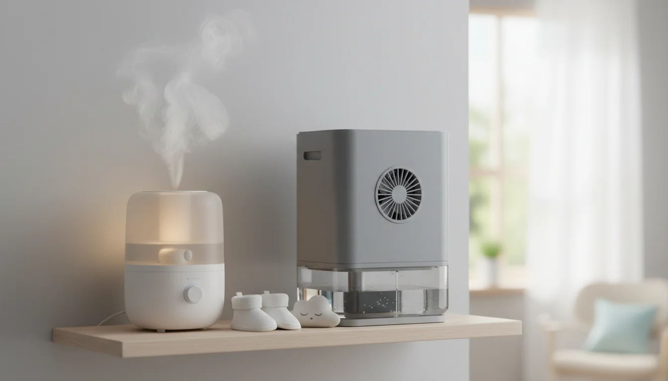 humidifier vs dehumidifier for baby - featured image for guide