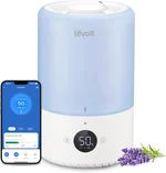 LEVOIT Smart Humidifiers for Bedroom Baby, Top Fill, Customize Humidity for Home, Plants with Humidistat, Essential Oil Diffuser, Schedule, Timer, APP & Voice Control, 3L, Blue