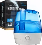 Cool Mist Humidifiers for Bedroom – 3.5L Large Room Humidifier – Personal Humidifier with 360-Degree Rotating Nozzle and Auto Shut-Off – Quiet Baby Humidifiers for Nursery, Bedroom