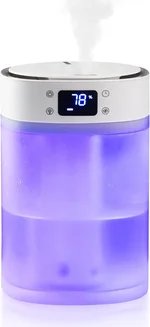 Humidifiers for Bedroom Home, (4L Water Tank) Top-filled Smart Quiet Cool Mist Humidifiers for Large Room, 360°Nozzle & Nightlight, 30H Runtime Air Humidifiers for Baby Nusery,Offices,Plants