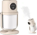 28dB Quiet Humidifiers for Bedroom Baby, Humidifiers for Bedrooms, Mini Humidifier with Auto Shut-Off Night Light, 90° Rotation Ultrasonic Cool Mist Humidifiers for Home and Plants 1pcs