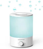 MegaWise Ultrasonic Cool Mist Humidifier | Quiet Operation, Top Fill, Auto Shut-Off | Ideal for Bedroom, Baby Room, and Plants (3.5 L)