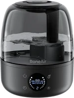 Humidifiers for Bedroom Large Room Home, 3L Cool Mist Humidifiers for Baby Nursery & Plants, Ultrasonic, Oil Diffuser, Timer, Auto Shut-Off, 360° Nozzle, 26dB Quiet, Automatic Mode