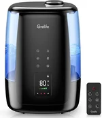 Ultrasonic Cool and Warm Mist Humidifier,Grelife Smart Humidifiers with 5L Removeable Water Tank&Remote,Essential Oil Diffuse,360° Nozzle,Auto ShutOff,Up to 50 Hours Super Quiet for Bedroom&Large Room