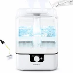 CHIVALZ 6L Humidifiers for Bedroom Large Room Home, Cool Mist Top Fill Humidifiers for Baby Nursery and Plants, 26dB Quiet, Nightlight, Up to 50 Hours, Oil Diffuser 1 Pack + 2 Mist Outlets