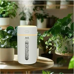 Lisacool Small Humidifier, Portable Mini Humidifier for Bedroom,Office, Car,Travel with Night Light, Auto Shut-Off,Super Quiet (White)