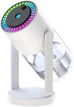 USB portable & adjustable humidifier with 7 colors Starry Sky Led, Car and Home use (White)