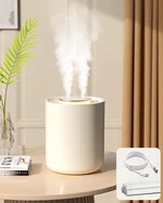Portable Small Humidifier, 1500ml Small Humidifiers for Bedroom Baby, 1800mAh USB Personal Desktop Portable Humidifiers for Travel,Office, Car, Home, Auto Shut-Off, 3 Mist Modes, Super Quiet