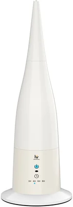 Cool Mist Humidifier, High Position Ultrasonic Humidifier for Bedroom & Large Room, 0.8-Gallon Tank, Quiet Cool Mist with 3-Speed Control, Touch & Remote, Auto Shutoff for Safety, Whisper Quiet, White