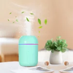 Small Humidifier for Plants, Mini Humidifiers for Bedroom, Portable Humidifiers for Car, Travel Humidifiers for Hotel, Desk Humidifiers for Office, USB Personal Humidifier, Auto Shut-Off, 330ml