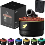 Cannon Blast Aroma Humidifier, Turret Aromatherapy Silent Diffuser, Yellowcane Waterless Auto Shut Off (Black)