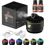 Cannon Blast Aroma Humidifier, Yellow Cane Humidifier, Cannon Blast Turret Aromatherapy Humidifier, Cannon Blast Turret Humidifier Silent Diffuser, Quiet Aroma Diffuser (Black,Rose)