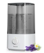 BREEZOME 4L Humidifiers for Bedroom, Essential Oil Diffuser, Top Fill Cool Mist Ultrasonic Humidifiers for Baby, Plants, Nursery, Humidifier for Large Room Last up to 50 Hours, Quiet Operation