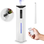 VEVOR Commercial Humidifier, 2.4 Gal/9L 2-In-1 Cool/Warm Mist, Industrial Air Vaporizer for Room Up To 430.6 Sq Ft,Top Refill Humidifier w/Auto Rotary Spray for Whole House,Greenhouse, Plant