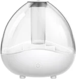 Cool Mist Humidifier, Quiet Air Humidifier with Removable 1.5L Water Tank and Night Light, Auto Shut-Off and Adjustable Mist Levels Humidifier for Baby Nursery, Study Room, Office