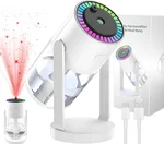 Humidifier, Humidifiers for Bedroom, Air Humidifier, Ultra Quiet, USB, Timer, with Light, Desk Humidifier, for Office, Bedroom (280 ml)