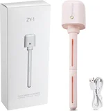 Mini Portable Humidifier, travel humidifier, Small USB Personal Humidifiers with Ultra Quiet, Optional Container, Tiny Travel Easy Use Humidifier for Plants, Car, Office, Hotel - Pink