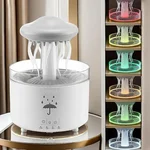 Rain Cloud Humidifier Water Drop, Octopus Aromatherapy Humidifier with 7 Colors LED Night Light with Remote Control for Bedroom Sleep Relaxation (White)