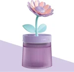 Cute Mini Humidifier 320mL Cool Mist Humidifie mute with 2 Mist Modes,for Home/Nursery/Office,Portable Mini Air Moisturizer,rechargeable mini humidifier(Sunflower Purple)