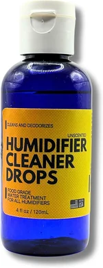 Humidifier Cleaner 4 Oz (+140 Day Supply) Water Treatment Drops Freshner for Home and Bedroom or Any Room - Safe for Adults, Children. Baby, Pets USA Made