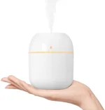 Portable Small Humidifier, USB Personal Desktop Humidifier for Car, Office Room, Bedroom, Auto Shut-Off, 2 Mist Modes, Super Quiet(220ml, White)