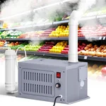 Commercial Industrial Humidifier (3kg/H) Ultrasonic Agricultural Humidifier for Large Room Adjustable Mist Output Automatic Mist Cooling Sprayer 160M³/H Airflow for Warehouse Greenhouse (3kg/H)