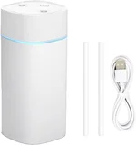 JORMEY Mini Portable Humidifiers-Quiet Cool Mist Humidifier with Soft LED Ring, 600ml Desktop Humidifier, Easy to Fill and Clean for Home, Office or Bedroom, Compact & Stylish