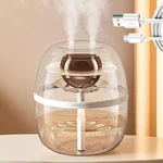 Dreamzy Humidifiers For Bedroom, 3L Large Capacity Dreamzy Humidifier Cool Mist, Fully Transparent Double Spray Dreamzys Humidifier Copper Coil, Long-lasting Silent Humidifier Filter (White)