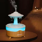 Raindrop Humidifier - 350ml Aromatherapy Diffuser with 7-Color LED Lights, 4 Timers, & Cool Mist for Relaxation, Home, Office, & Bedroom (No Remote Control)