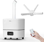 Humidifier Large Room, 30L/7.93Gal Large Commercial Humidifier 5000 sq.ft, Top-Fill Whole House Humidifiers with Extension Tube, 3 Mist Mode, Timer – Ideal for Plants, Office, Warehouse & Greenhouse