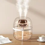 JINGYAN Dreamzy Humidifiers for Bedroom - 3L Cool Mist Ultrasonic Humidifier with Night Light, Dual Spray for 20H Quiet Mist Time, and Auto Shut-off for Bedroom Large Room Home Office & Plants (White)