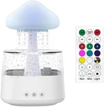 450ML Cloud Mushroom Humidifier, 7-Color Mood Lighting & Essential Oil Diffuser, High Mist Output Air Humidifier for Bedroom