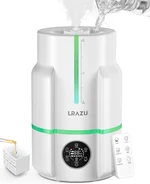 6L Cool Mist Humidifier with Smart Humidistat, Ultra Quiet 22dB for Large Bedroom and Baby Nursery, 50H Runtime, Top Fill, Essential Oil Diffuser, Remote Control, White