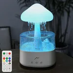 Rain Cloud Humidifier with Remote & Bluetooth Speaker – Aromatherapy Diffuser with Water Drip, LED Night Lights, Raindrop Sounds for Sleep & Bedroom Relaxation