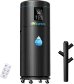 Large Humidifiers for Bedroom, 4.5 Gal Cool Mist Humidifier for Large Room Whole House with Remote Control, 800mL/h Output, 48H Runtime, Auto Humidistat, Wheels, Timer, Essential Oil Tray