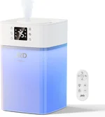JRD 4L Humidifiers for Bedroom, Cool Mist Humidifier for Large Room, 40H Runtime, 24H Timer, 10 Mist Levels, 360° Nozzle, Night Light for Home, Office, Baby Nursery, Plants (White)