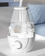 Baby Humidifiers for Bedroom Nursery, Cool Mist Air Humidifier with Diffuser, Small Humidifier for Baby Nursery Plants & Home, BPA Free, Quiet, 24H Timer