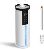 Humidifiers for Bedroom - GloryAir 2.11Gal (8L) Quiet Top Fill Cool Mist Humidifier Large Room 550 ft² 120H Runtime with Humidistat, Auto Mode Diffuser 7-Color Light for Plants Baby Adults Office Home