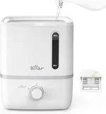 Bear Humidifiers for Bedroom, 3L Cool Mist Humidifiers and Oil Diffuser, Quiet Rapid humidifiers for Home Whole House, with Adjustable Mist Output and Auto Shut-off, White